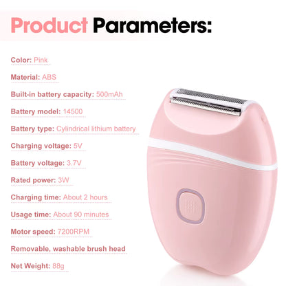 3-in-1 Rechargeable Electric Foil Shaver & Bikini Trimmer for Women