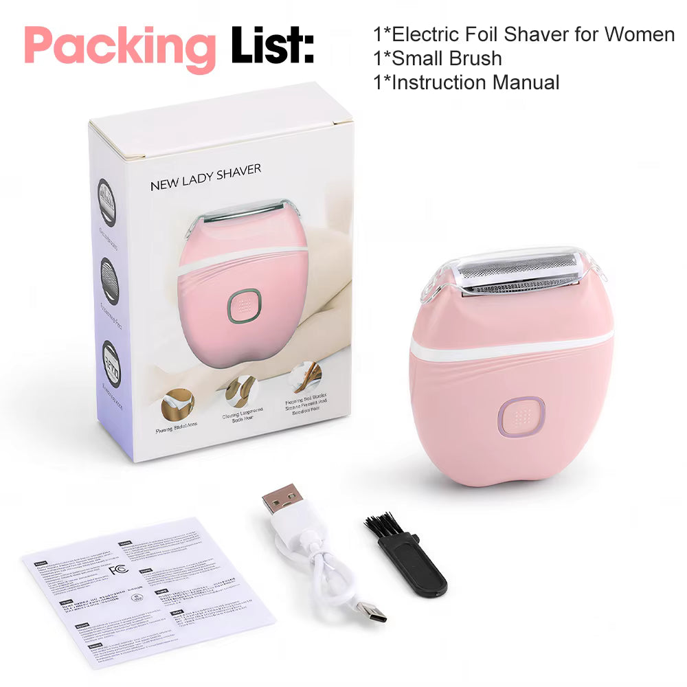 3-in-1 Rechargeable Electric Foil Shaver & Bikini Trimmer for Women