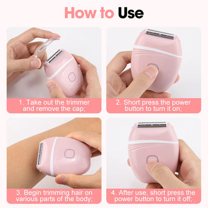 3-in-1 Rechargeable Electric Foil Shaver & Bikini Trimmer for Women